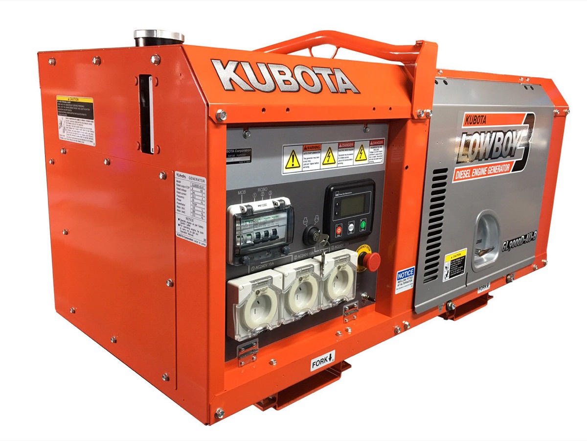 Kubota Generator - 9 KVA for hire. PSG Plant Hire, Rockingham WA