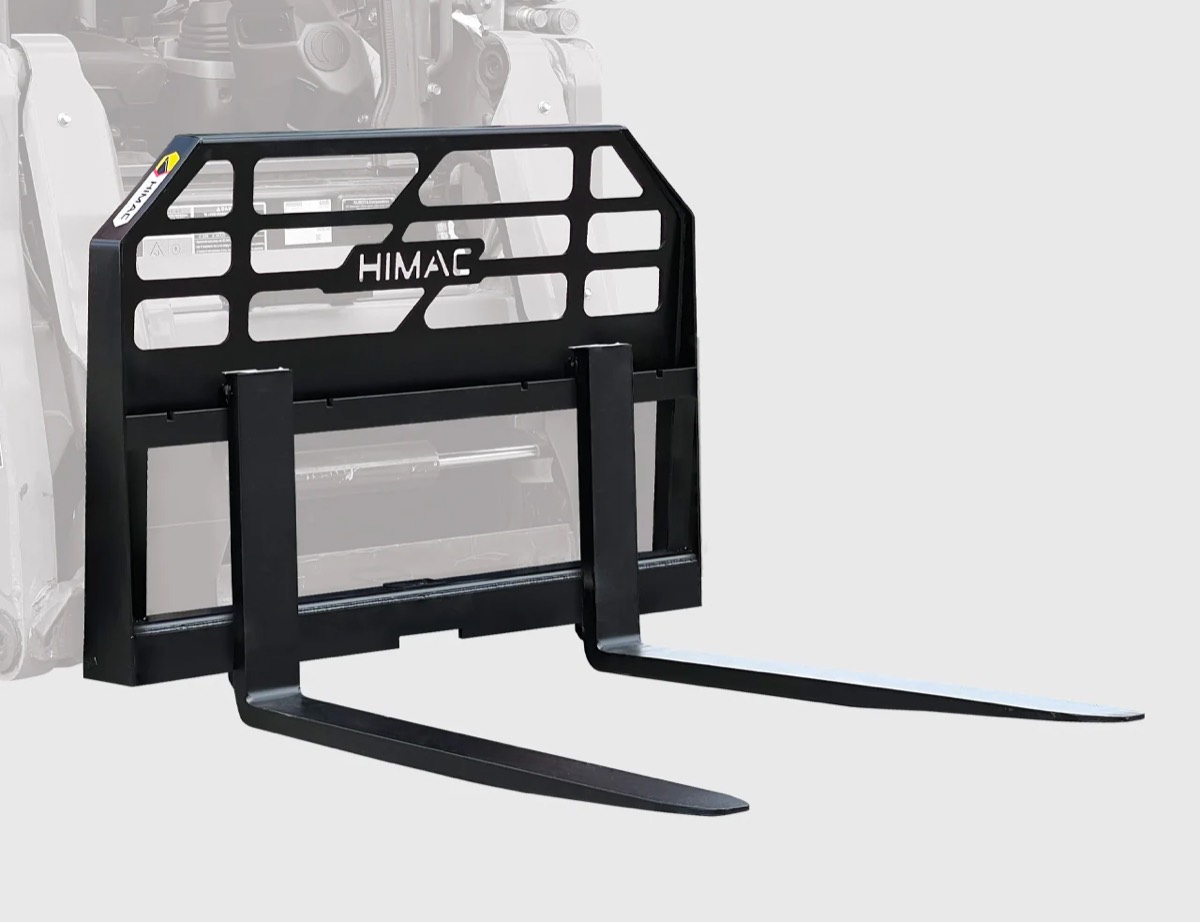 Pallet Forks to suit skidsteer for hire. PSG Plant Hire, Rockingham WA