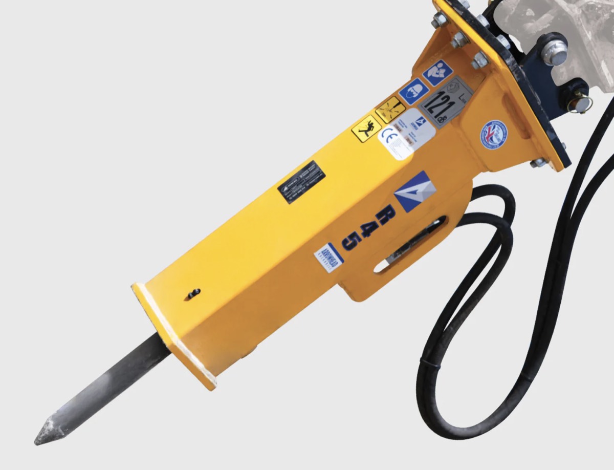 Rock Breaker to suit 1.7t excavator; 30mm pins; 125mm cp to cp; 120 ibe. for hire at PSG Plant Hire